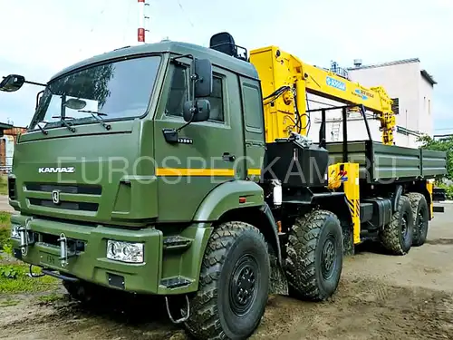 КАМАЗ 63501 бортовой с КМУ SCS 1215 LS